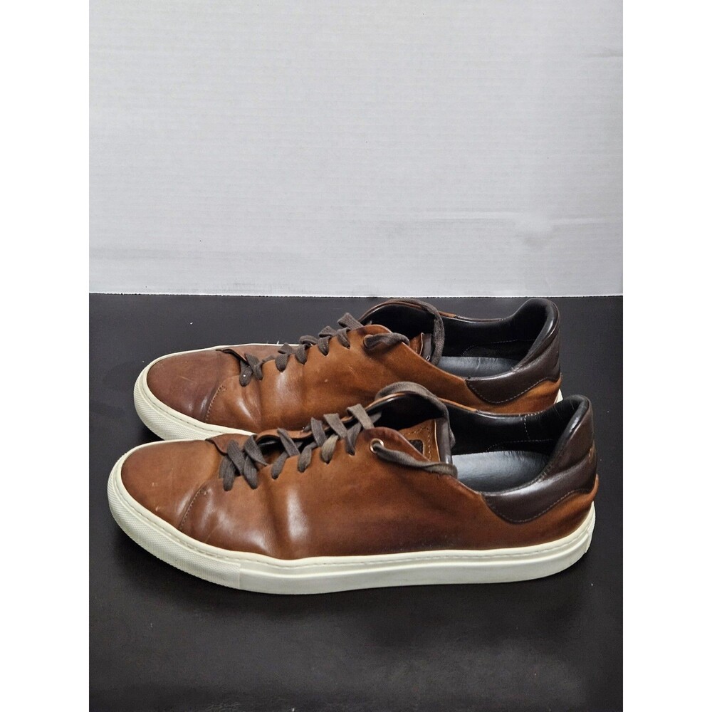 Sz11 Good Man Brand shoes Casual Lace Up sneakers Men Brown Leather Italy